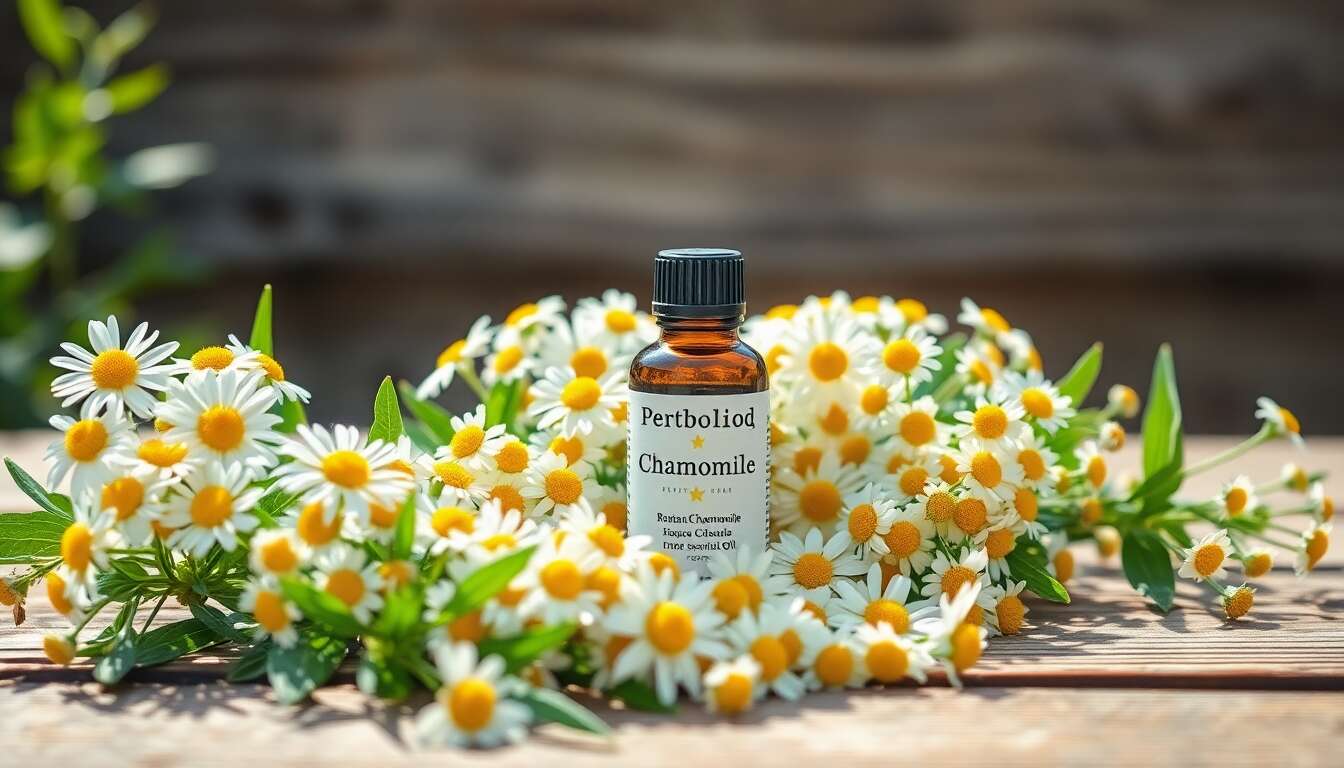 Huile essentielle de camomille romaine : un allié pour une peau apaisée