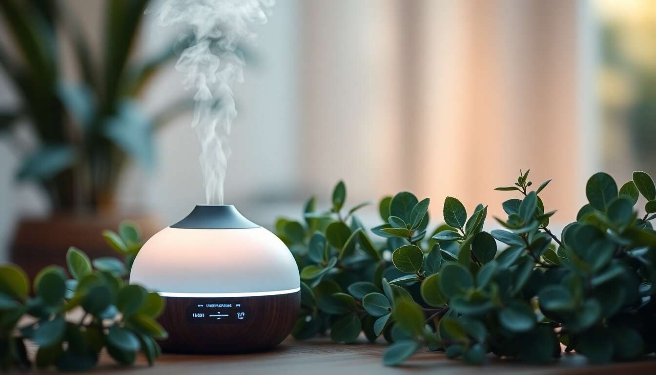 Comment les huiles d'eucalyptus améliorent l'ambiance avec un brumisateur