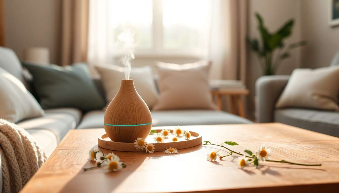 Les vertus apaisantes de l'huile de camomille en diffusion atmosphérique