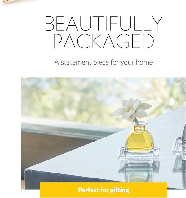 AGRARIA Monique Lhuillier Limone AirEssence & PetiteEssence Lot de 2 diffuseurs 209,8 g et 48,2 g avec roseaux et fleurs