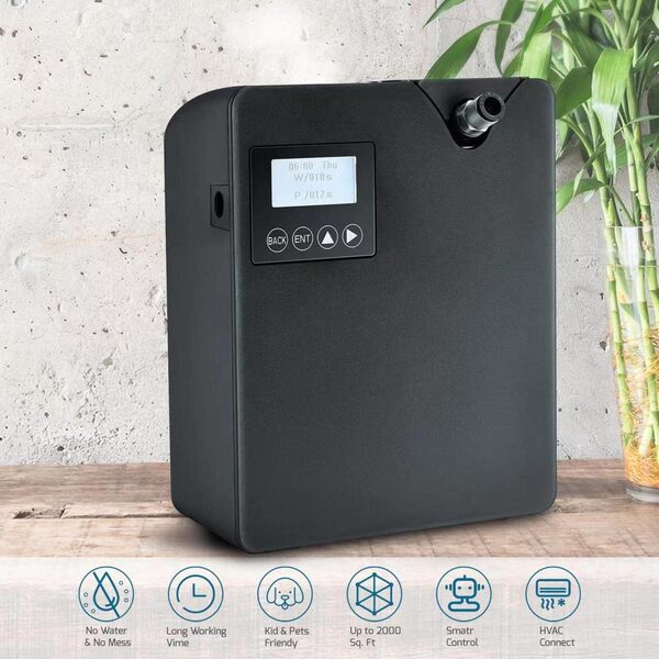 JCLOUD Machine à air parfumée intelligente avec technologie d'air froid pour la maison, diffuseur professionnel d'huiles essentielles sans eau, 300 ml, diffuseur de parfum CVC pour huiles essentielles