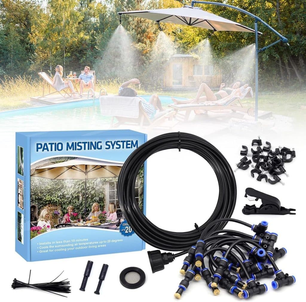 Test du brumisateur extérieur CINEMON : système de refroidissement 5 buses