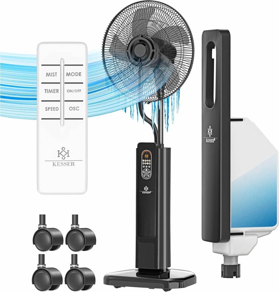 Test : ventilateur Kesser Frosty à brumisation ultrasonique