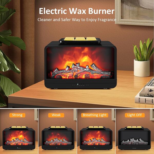 Chauffe-cire électrique avec minuterie, brûleur de cire pour cire parfumée, brûleur de cire parfumée pour la maison, la chambre à coucher, le bureau, cadeau pour la journée des femmes
