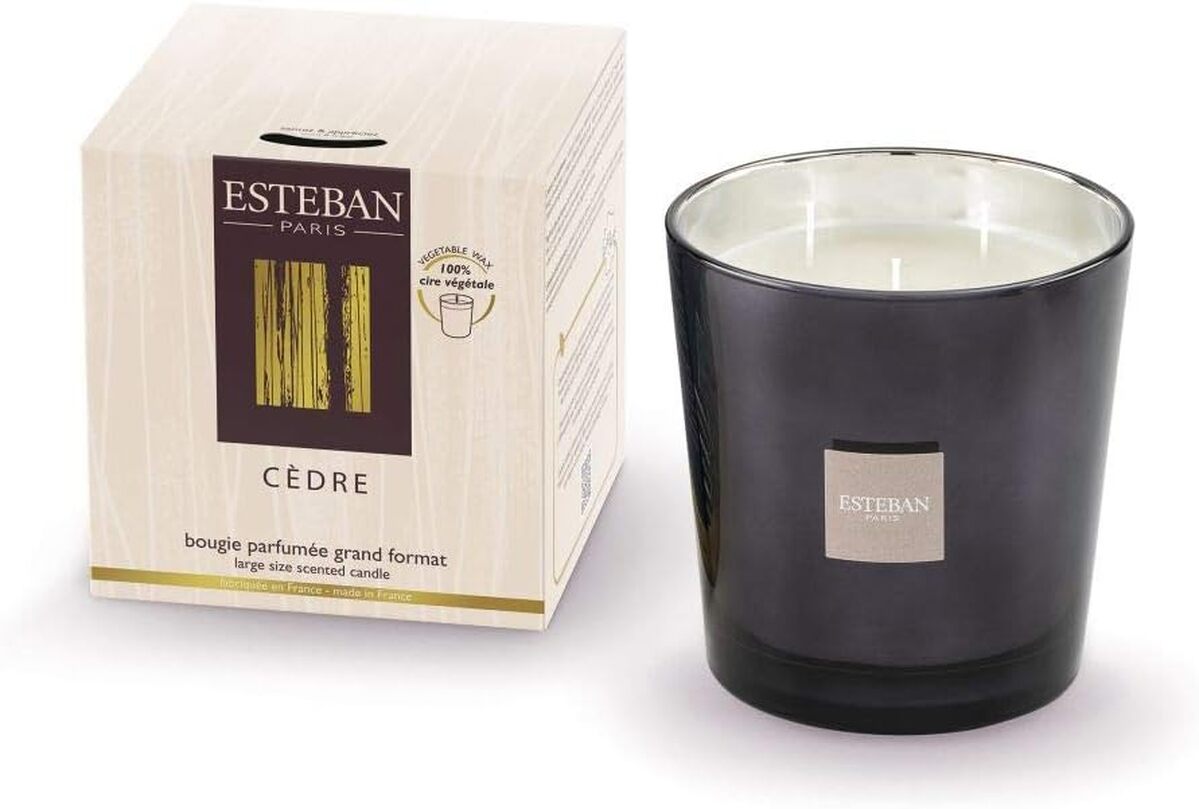 Avis sur la bougie parfumée Esteban grand format cèdre 450g