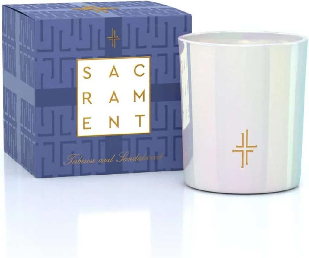 Avis sur la bougie parfumée SAINT X Ali Landry tubéreuse et bois de santal