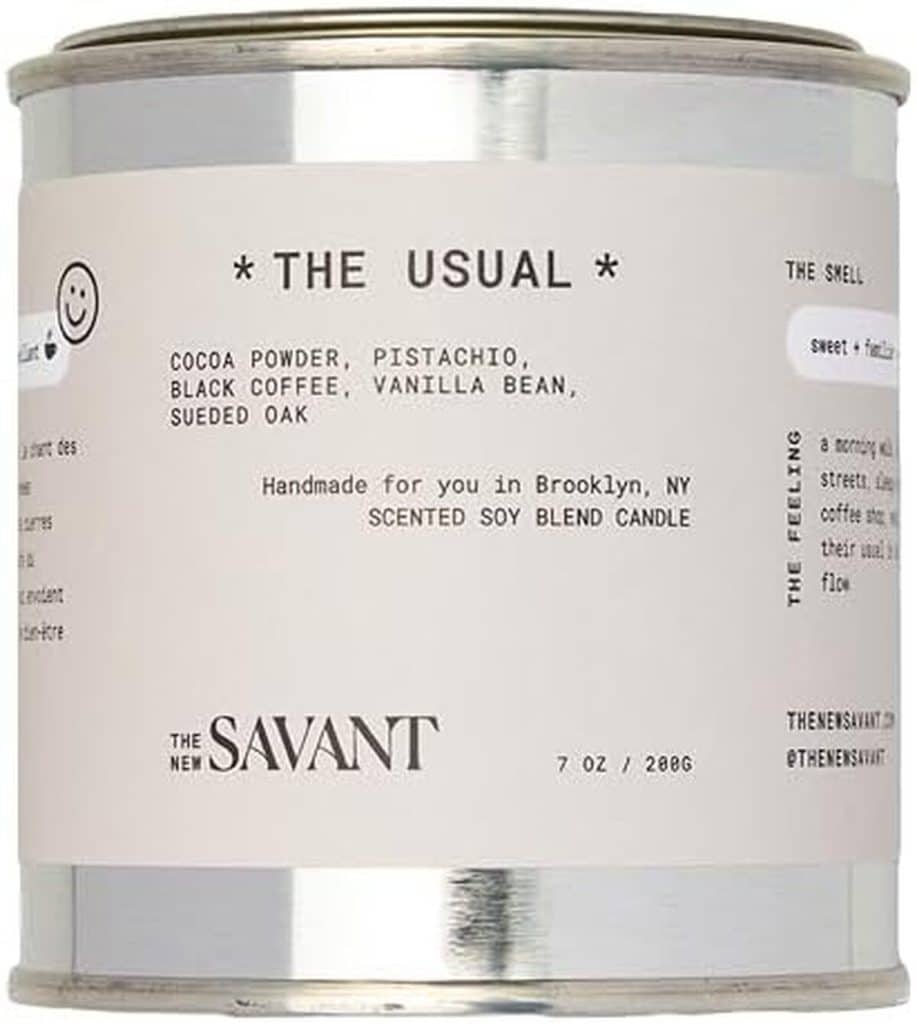 Avis : the new savant bougie parfumée café pistache