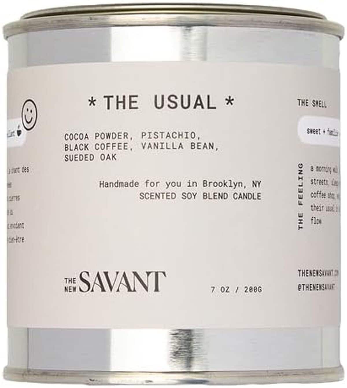 Avis : the new savant bougie parfumée café pistache