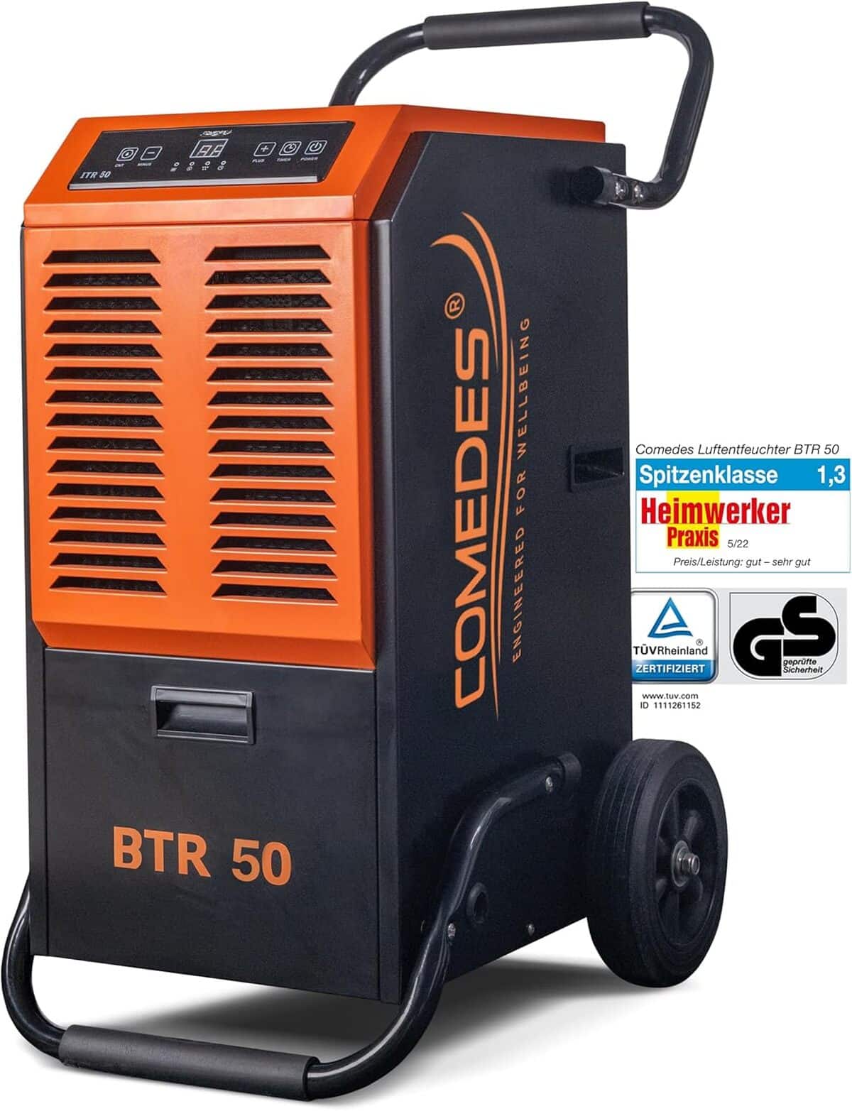 Test Comedes BTR 50 : sèche-linge déshumidificateur 51 l/24 h