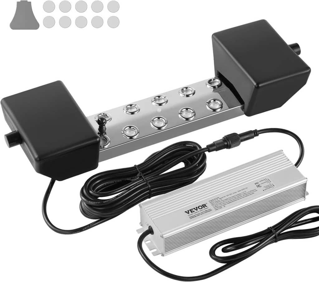 Test du brumisateur à ultrasons VEVOR 10 têtes 7000 ml/h pour jardin et étang