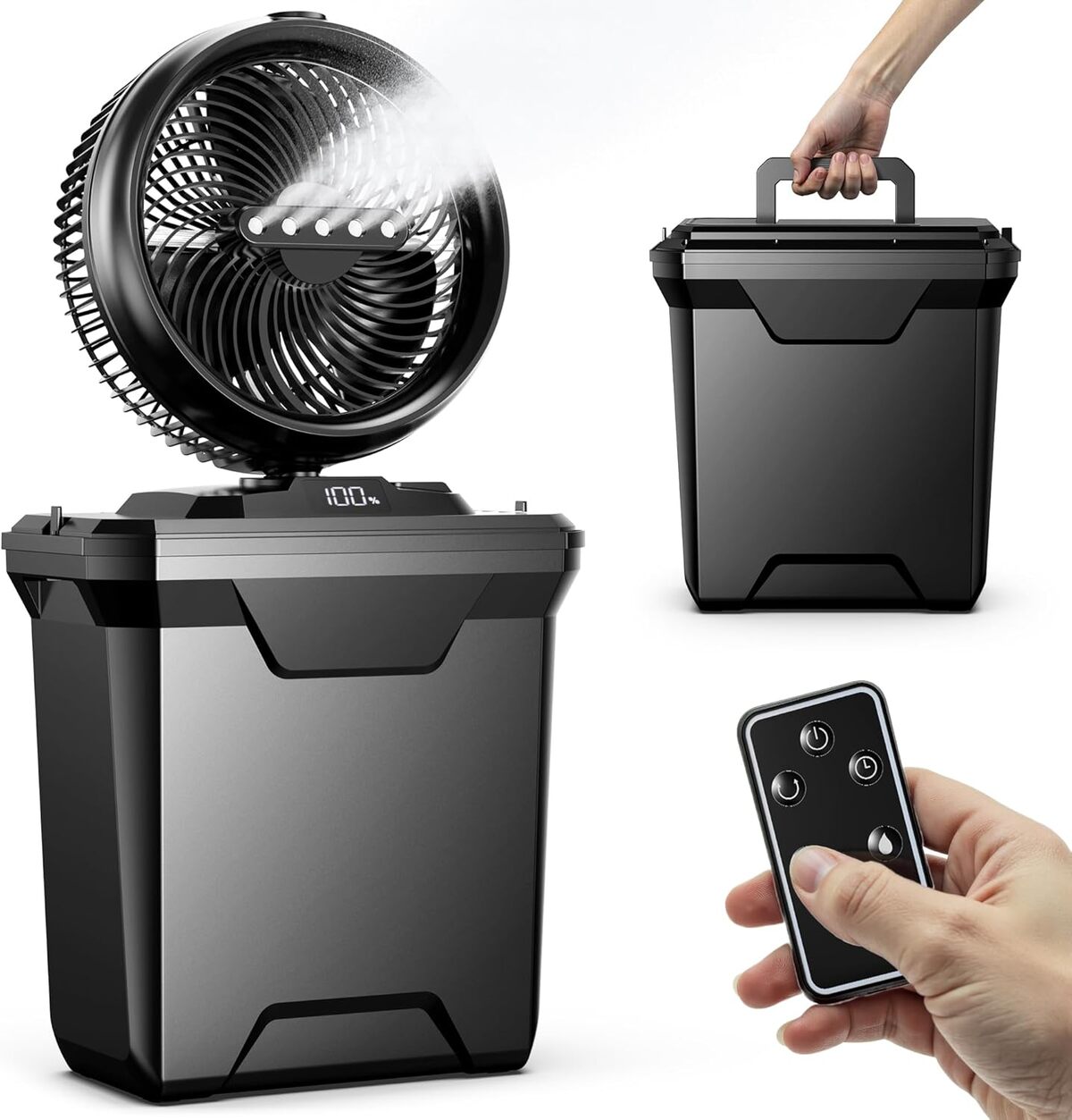 Test du ventilateur brumisateur Koonie 25, 4 cm : autonomie et confort en camping