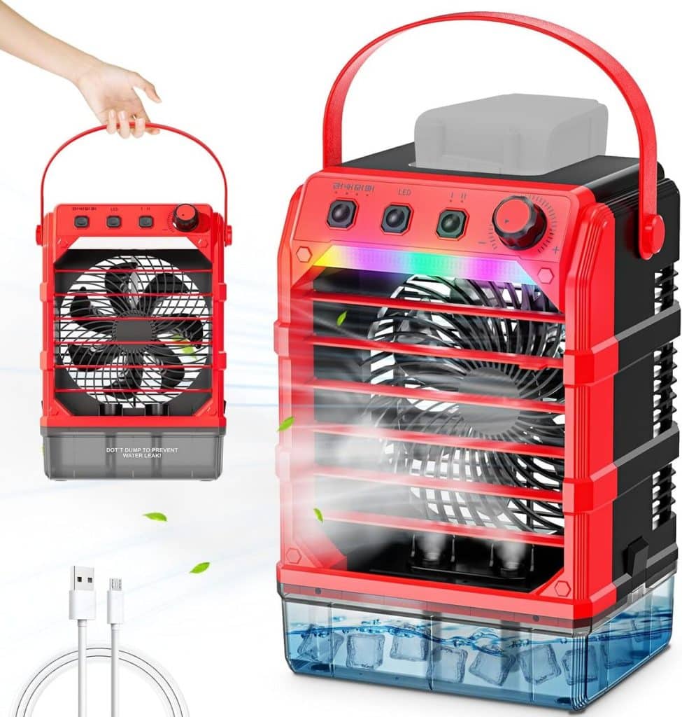 Test : ventilateur brumisateur portable TAIRDA 18 V