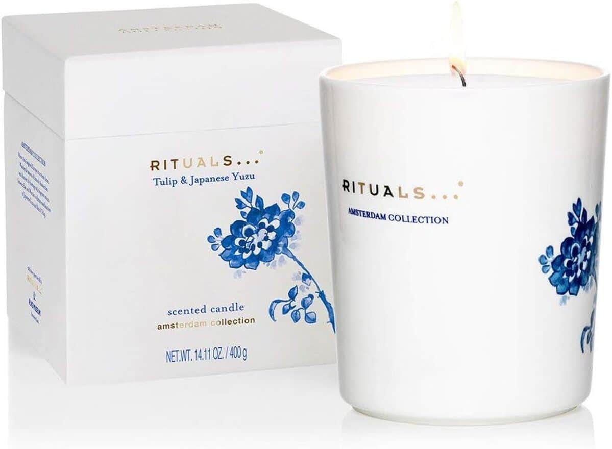 Avis : bougie parfumée RITUALS Amsterdam Collection avec lingettes hydratantes