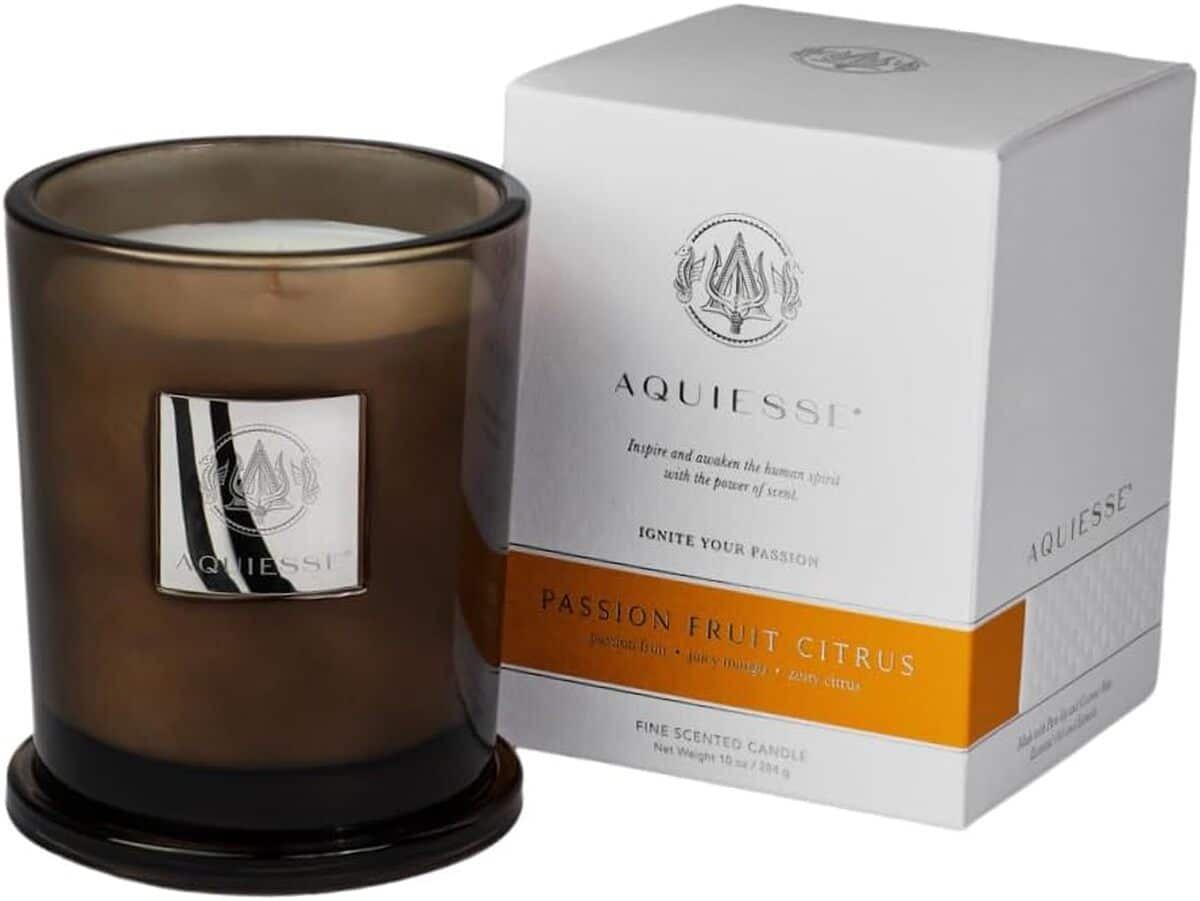 Avis sur la bougie parfumée Aquissee : fruit de la passion et agrumes