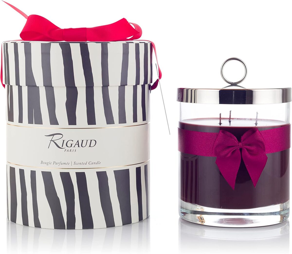 Avis sur la bougie Rigaud Paris Prestige bois précieux : 750g, 150h de parfum
