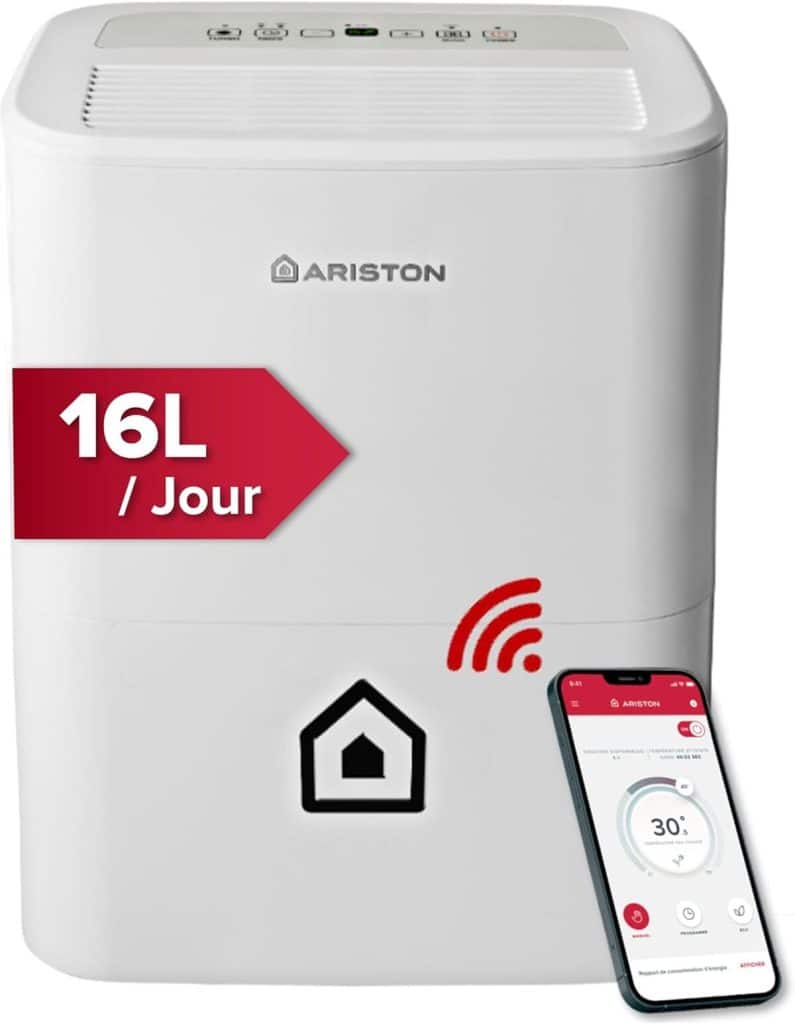 Test déshumidificateur Ariston Deos 16S WiFi : efficace et silencieux