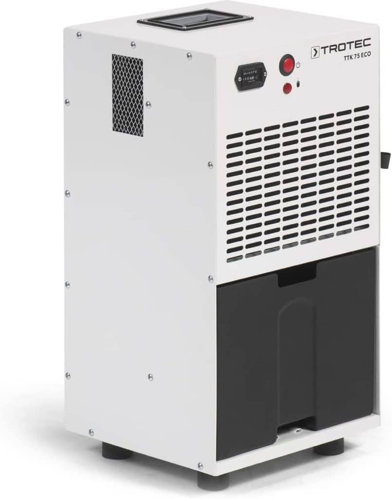 Test : déshumidificateur Trotec TTK 75 ECO, efficacité à 21 l/j