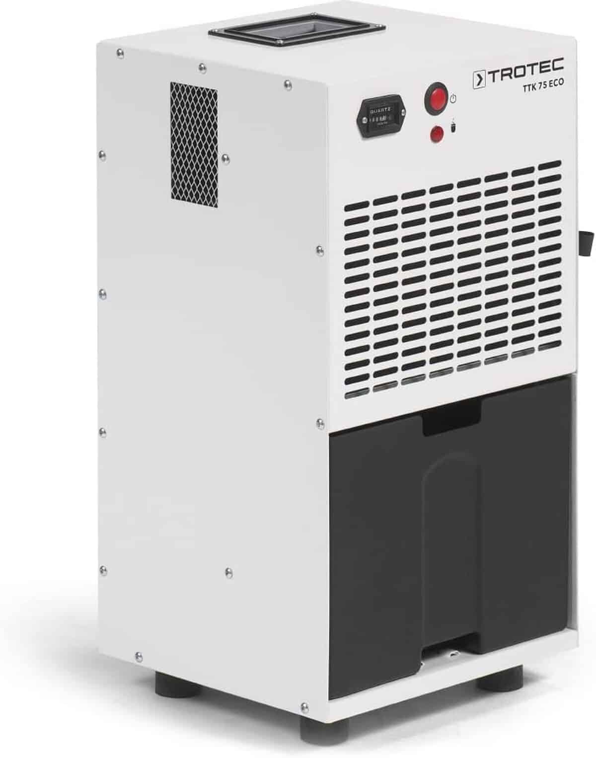 Test : déshumidificateur Trotec TTK 75 ECO, efficacité à 21 l/j