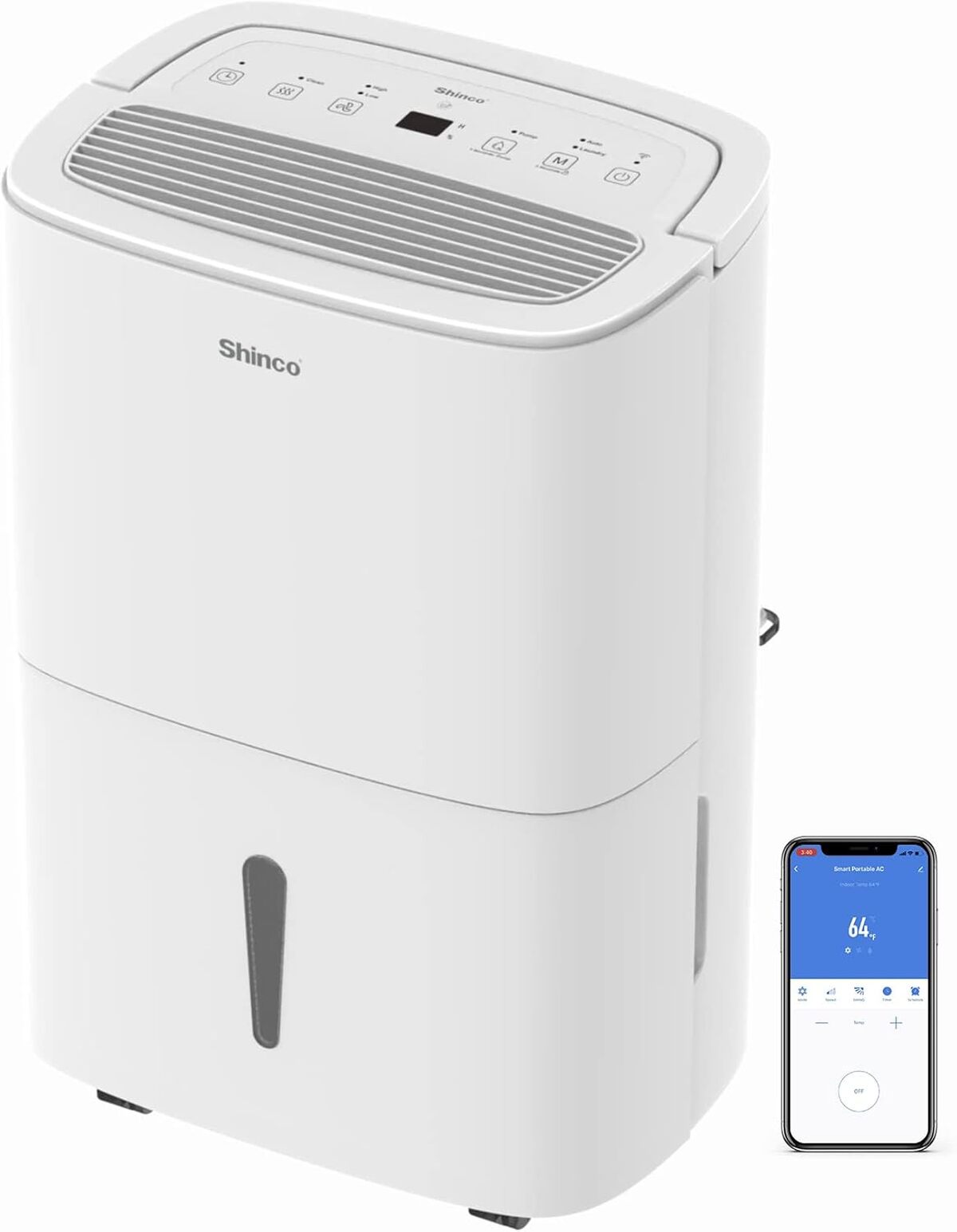 Test du déshumidificateur portable Shinco WiFi : 30L/jour et purificateur d'air