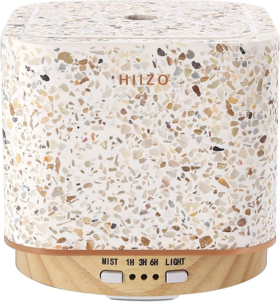 Test du HIIZO T18 : diffuseur d'arômes ultrasonique de luxe en terrazzo