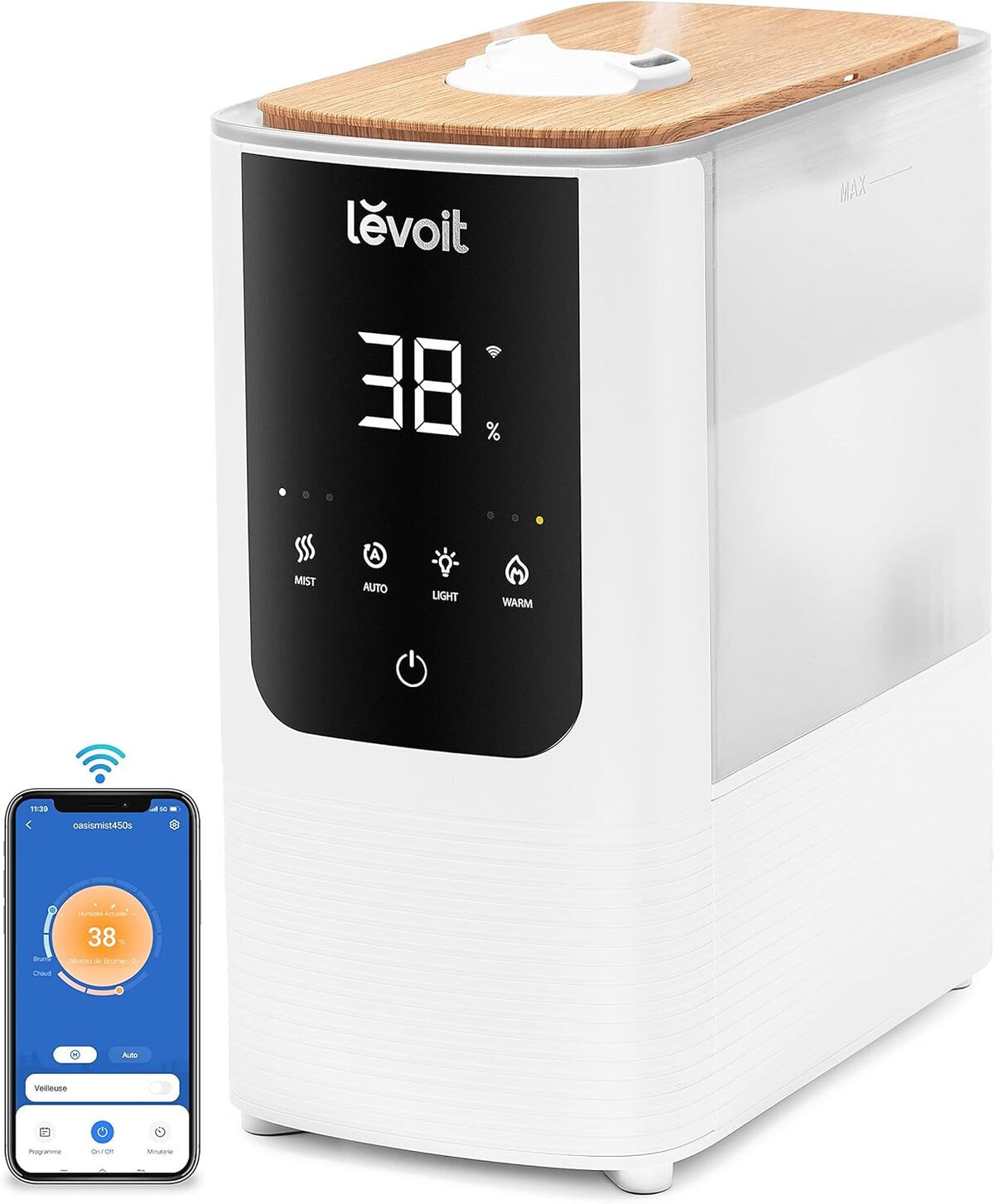Test : levoit OasisMist 450S, humidificateur intelligent ultra silencieux