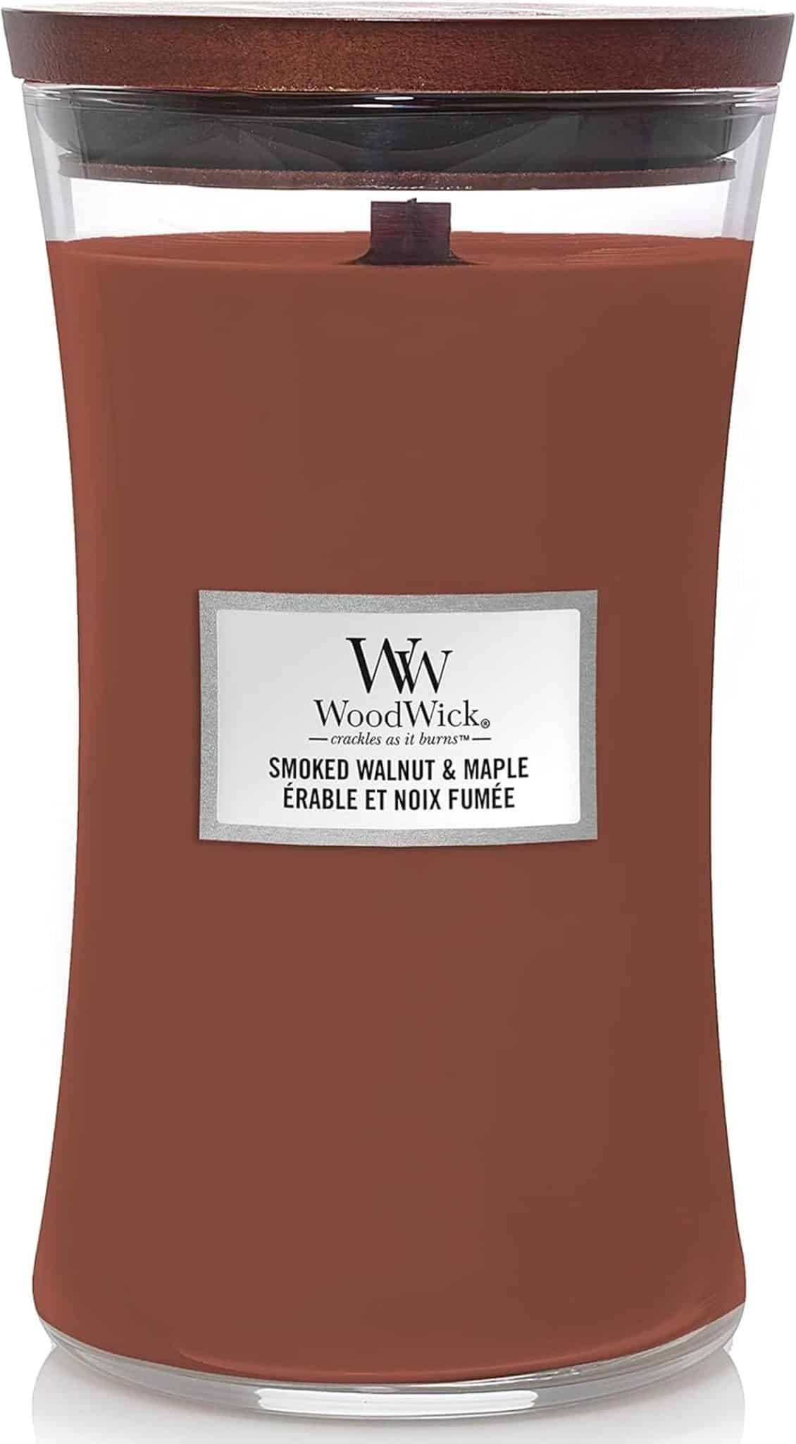 Avis sur la bougie WoodWick Érable et Noix Fumée
