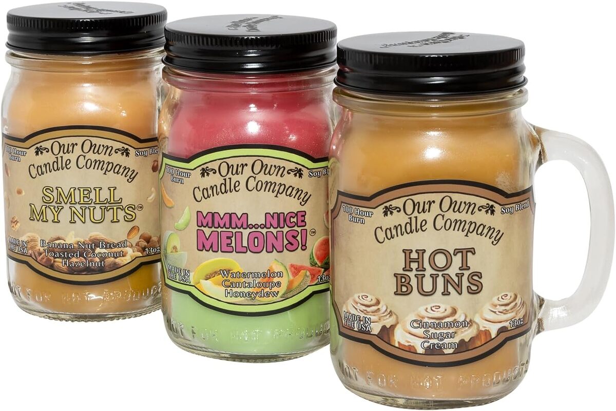 Test des bougies parfumées Our Own Candle Company Sassy Pack : pack de 3 en pot Mason