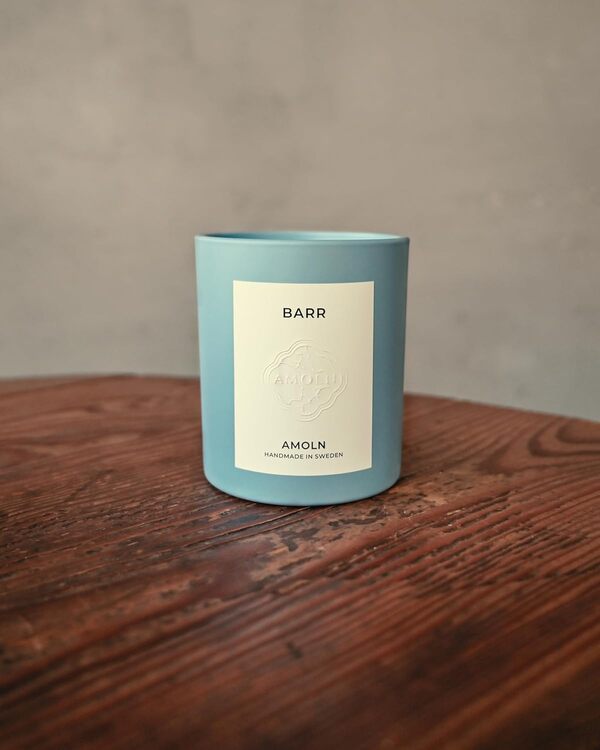 AMOLN - Bougie parfumée Monochromatic Blue Collection | Durée de combustion jusqu'à 70 h | Fabriquée à la main, végétalienne (barre, 270 g | 269,3 g)