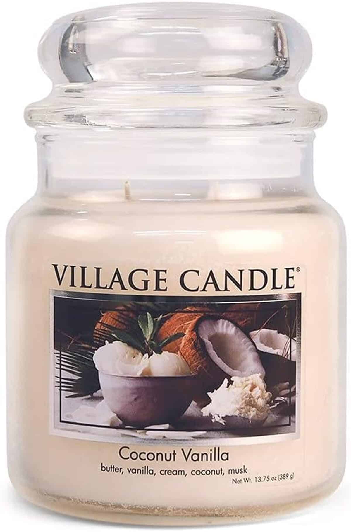 Avis bougie Village Candle noix de coco vanille 453, 6 g
