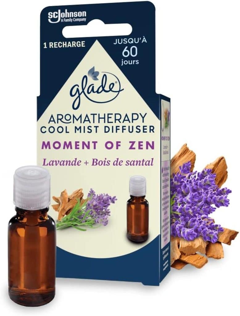 Avis recharge diffuseur Glade Moment of Zen lavandin & bois de santal