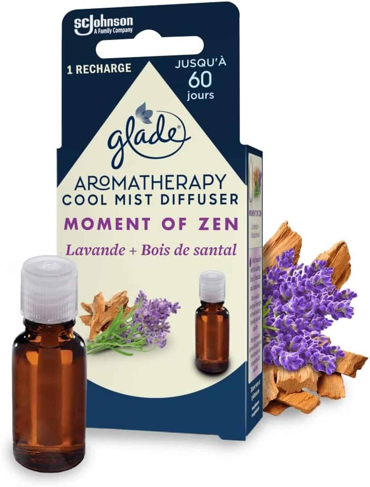Avis recharge diffuseur Glade Moment of Zen lavandin & bois de santal