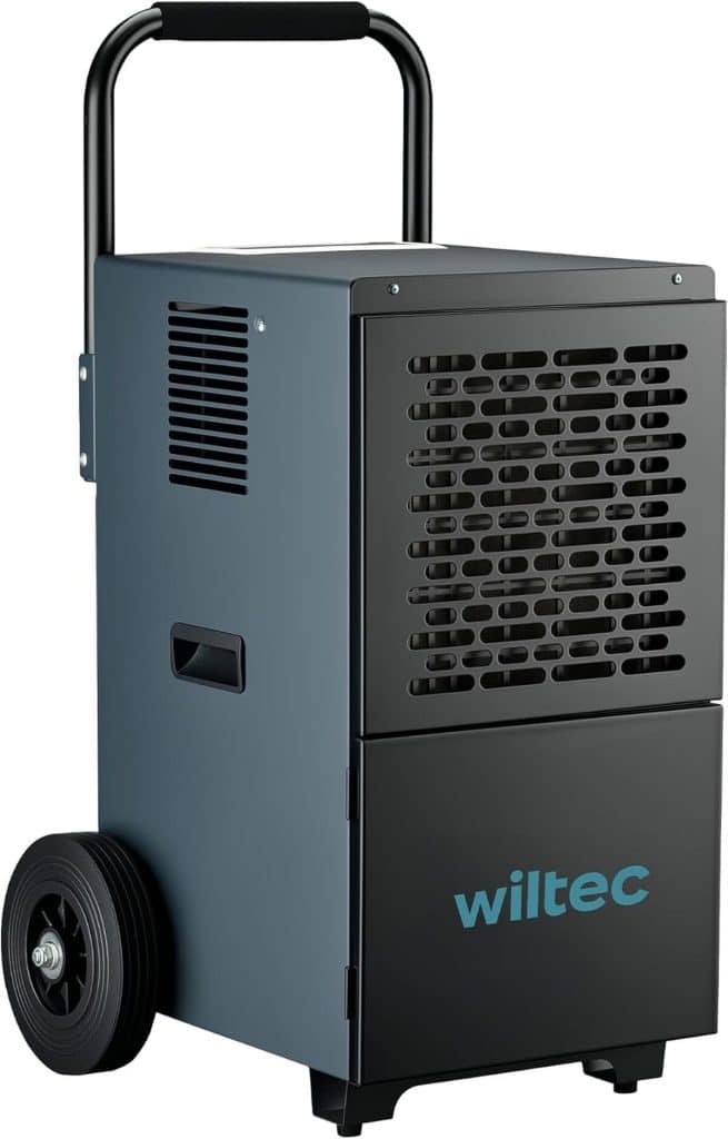 Test déshumidificateur Wiltec 50 L/jour : efficacité et mobilité