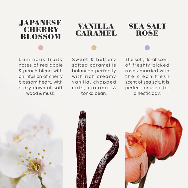 Lot de 3 petites bougies parfumées en pot en céramique de 127,6 g pour la fête des mères, magnifiques cadeaux pour anniversaire, Thanksgiving, Noël (lot de 2)