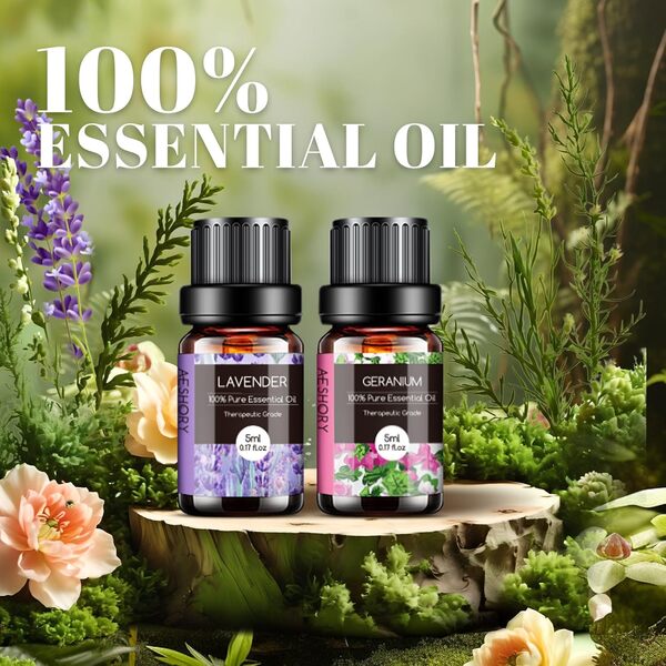 AESHORY Huiles Essentielles Top32 Ensemble 100% Pures et Naturelle Bio Huiles Essentielles Aromathérapie pour Diffuseurs pour Sauna, SPA, Massage, Bain Idéal Coffret Cadeau pour Fête - Qualité France