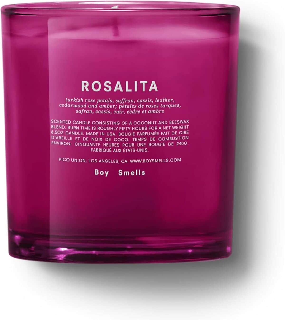 Avis : bougie parfumée Rosalita Boy Smells, luxe et longue durée