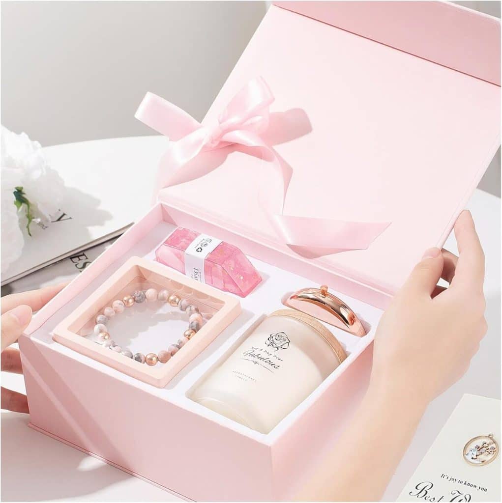 Avis coffret cadeau luxe femme : bougie, bracelet et savon
