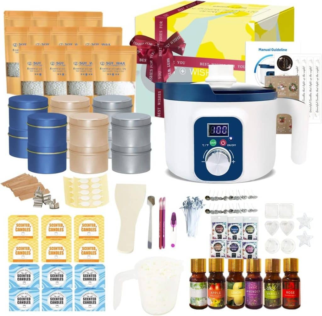 Avis sur le kit bougie parfumée avec fondoir électrique et coffrets cadeaux