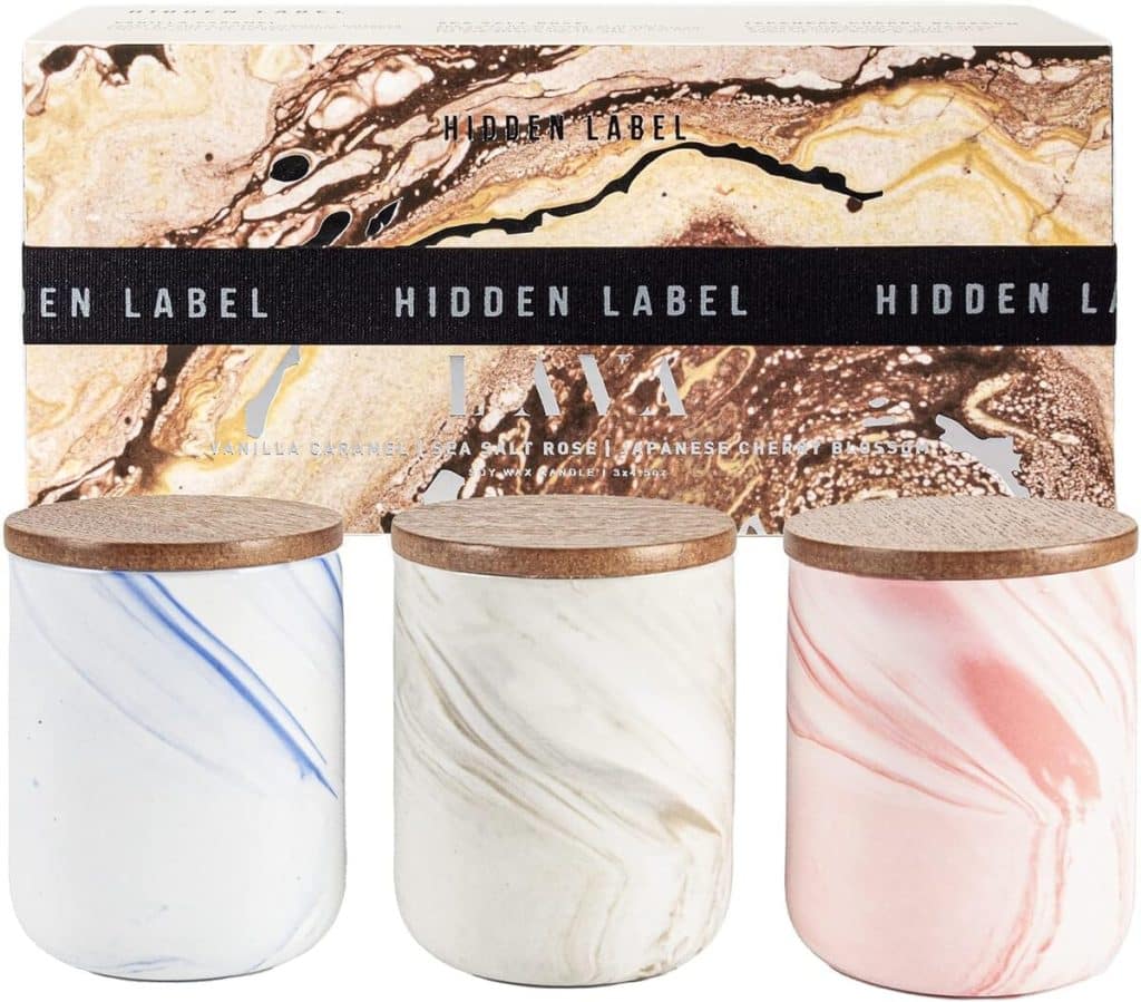 Avis sur le lot de bougies parfumées en pot céramique