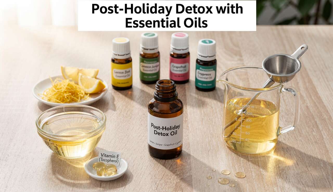 Détoxification après les fêtes avec les huiles essentielles