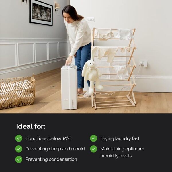 Meaco Zambèze Déshumidificateur, 650 W, 240 V, Blanc