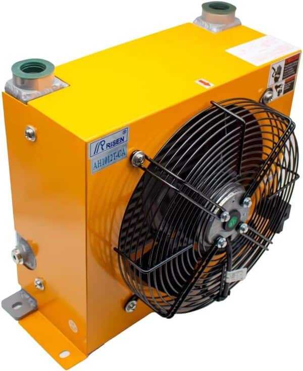 Jieotwice AH1012T-CA RefroiDisseur D'Air Hydraulique diffuseur D'huile à RefroiDissement Par Air Série AF RefroiDisseur D'huile Hydraulique en Aluminium à Ailettes(DC 12V)