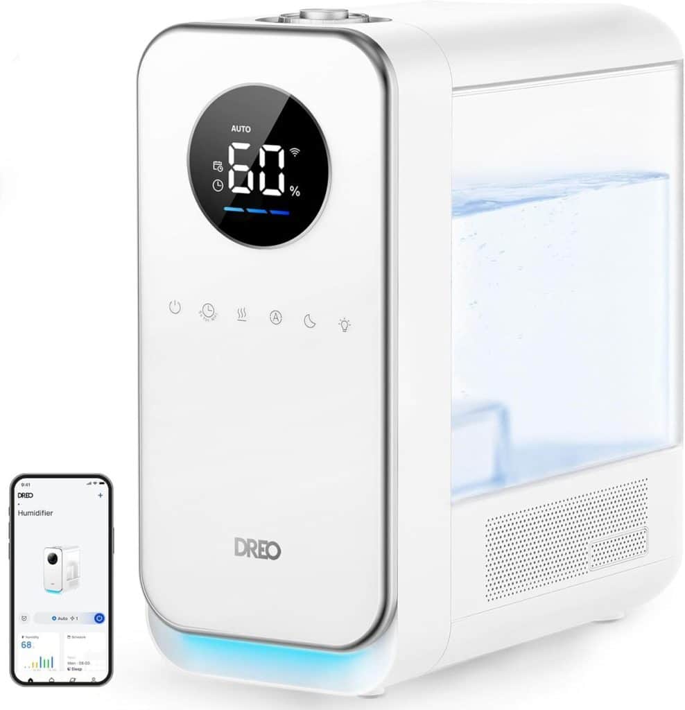 Test du dreo humidificateur intelligent : autonomie 50 heures et diffuseur d'huile pour grande pièce