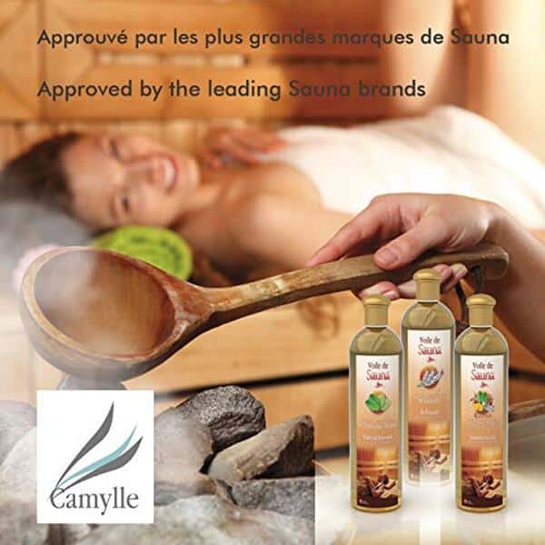 Découvrez notre avis sur le voile de sauna fleur d'oranger Camylle 5000ml : un produit aux arômes déstressants qui sublime votre expérience de relaxation.