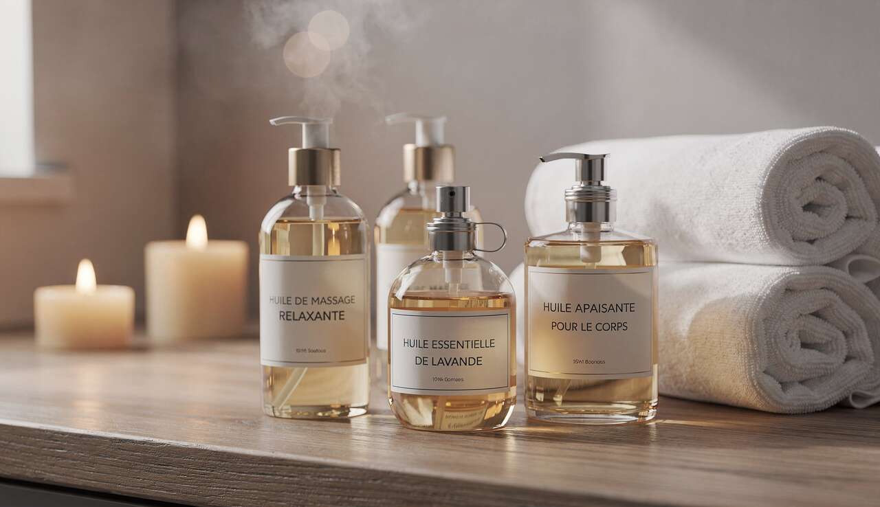 Huiles sp&eacute;cifiques pour diff&eacute;rents types de massage