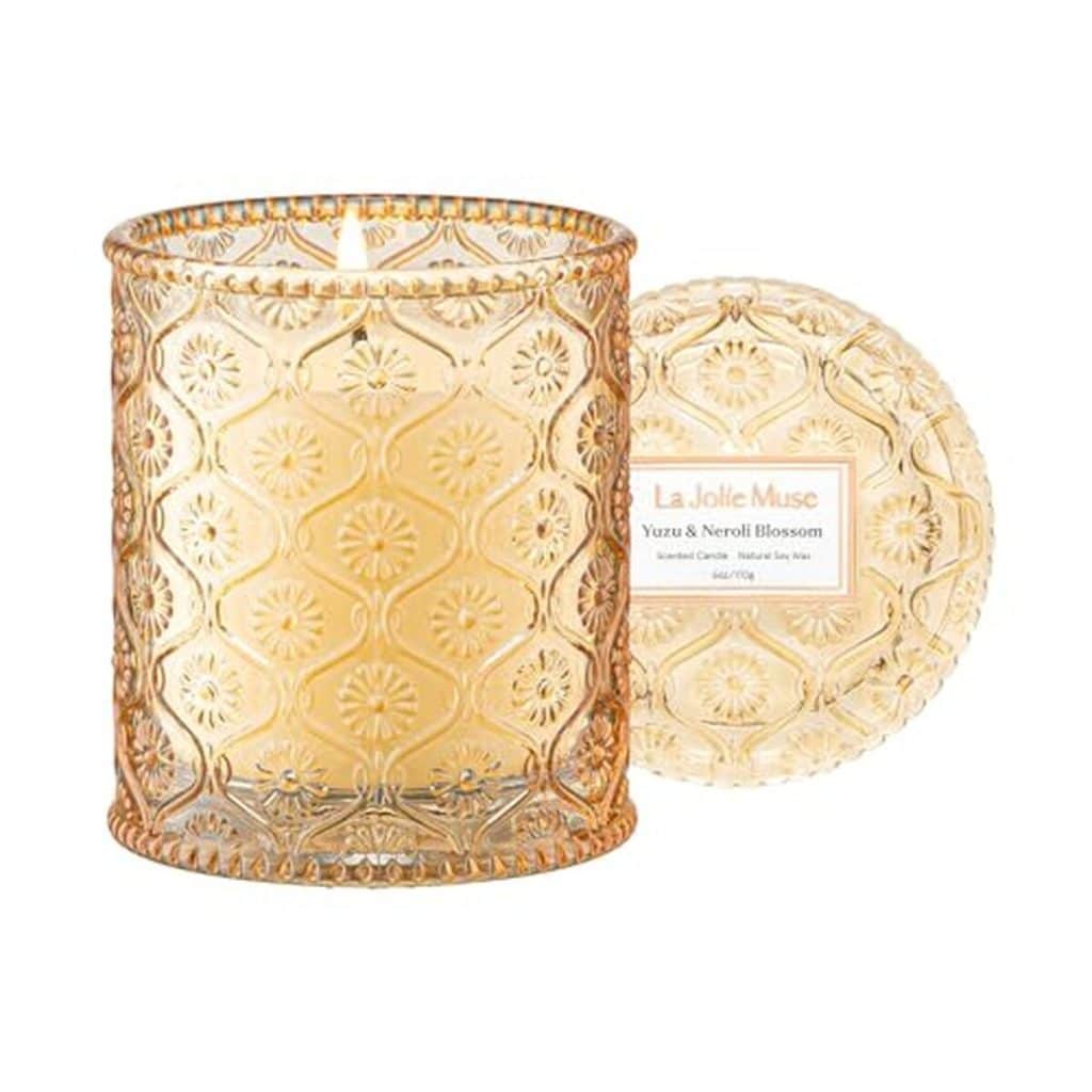 Avis : bougie La Jolíe Muse parfumée au yuzu et néroli