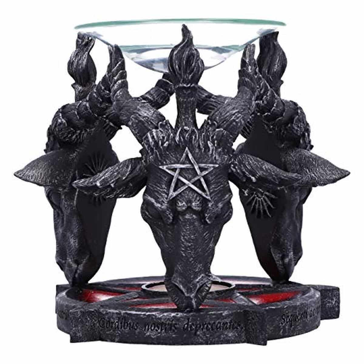 Avis : brûleur à huile Baphomet Nemesis Now noir 13, 5 cm