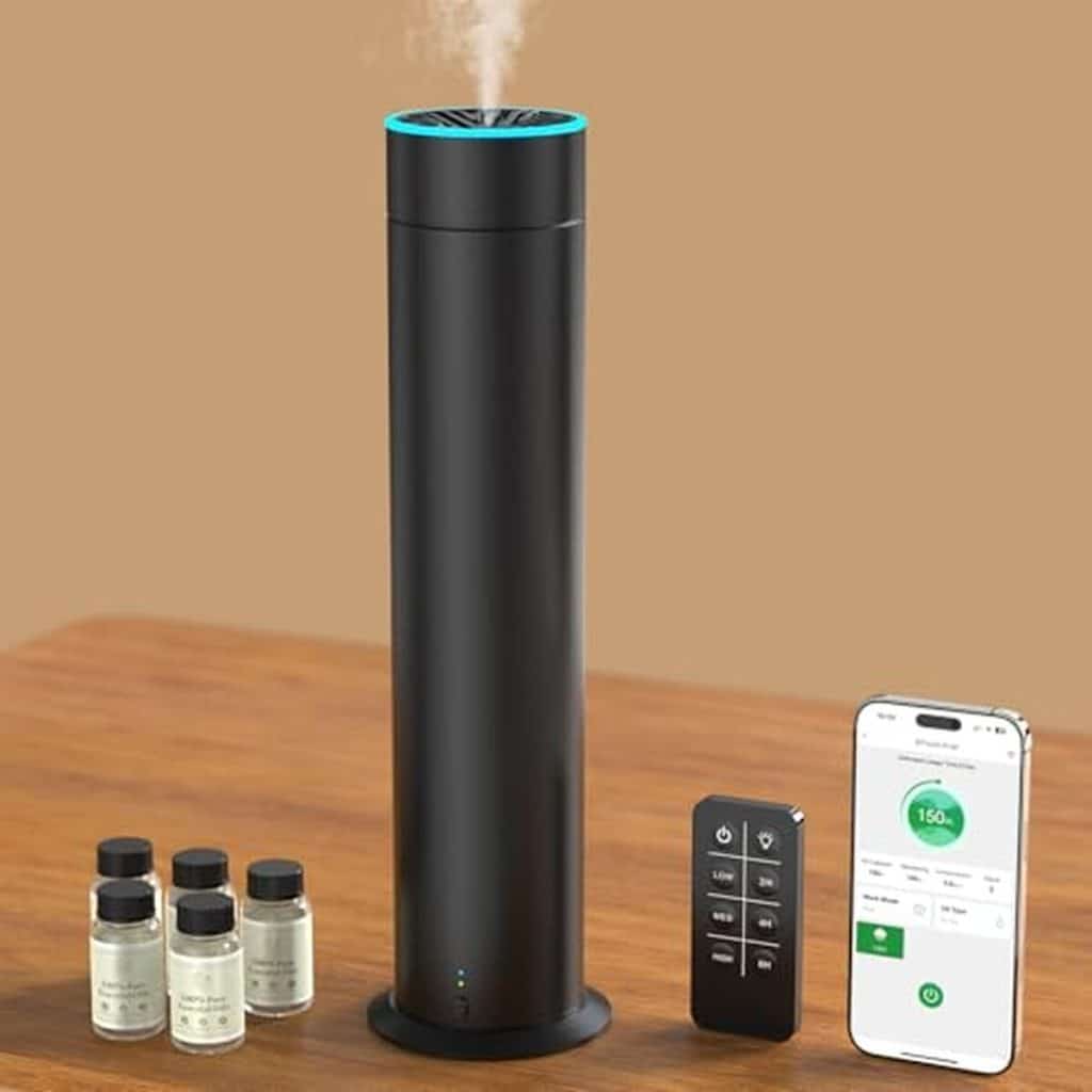 Avis sur le diffuseur huiles essentielles 150ml intelligent avec télécommande