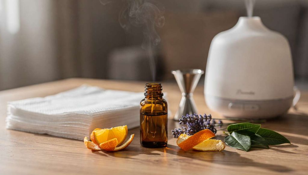 Diffusion d'huiles essentielles : guide d'aromathérapie