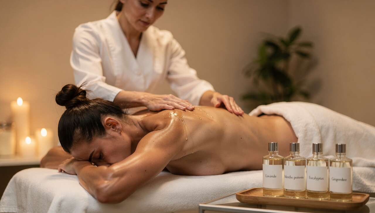 Techniques de massage sportif aux huiles essentielles
