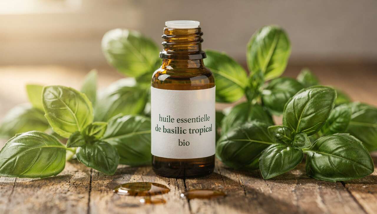 Huile essentielle de basilic tropical bio : bienfaits et propriétés